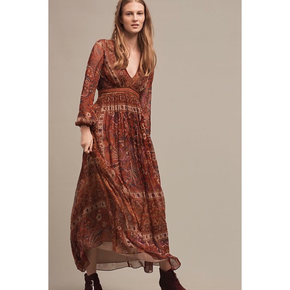 💫EUC Anthropologie Ranna Gill maxi